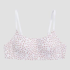 Maidenform Girls' Wire Free Padded Bra Natural Leopard Size 36A
